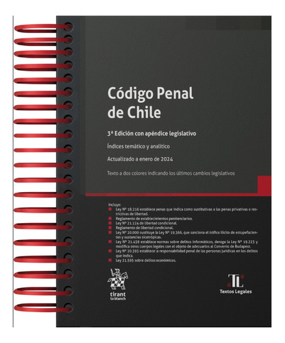 Código Penal De Chile 2024  Tirant Lo Blanch
