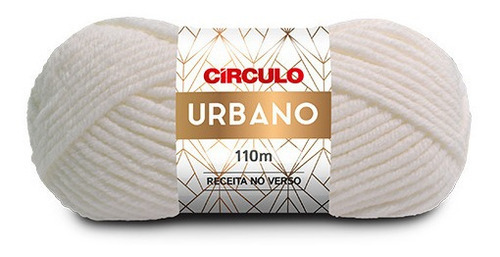 Lã Fio Urbano Círculo 100g 110m - Crochê / Tricô Cor 8001 - BRANCO