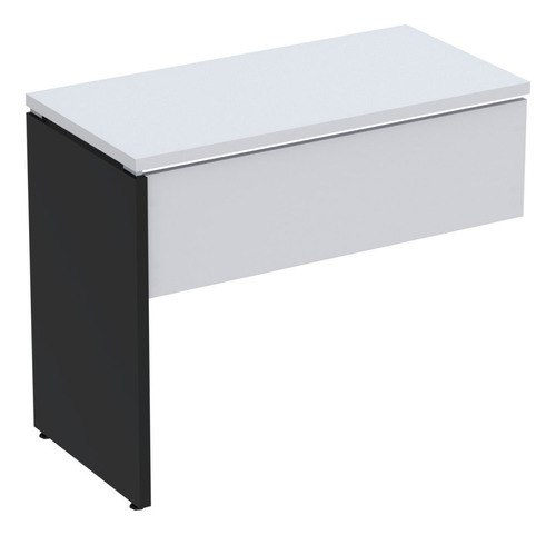 Complemento De Mesa Pé Painel Linha P25 Cinza/preto Dc