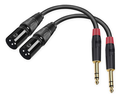 Adaptador Estreo Xlr A Trs De 1/4, 0.250in De Doble Canal A