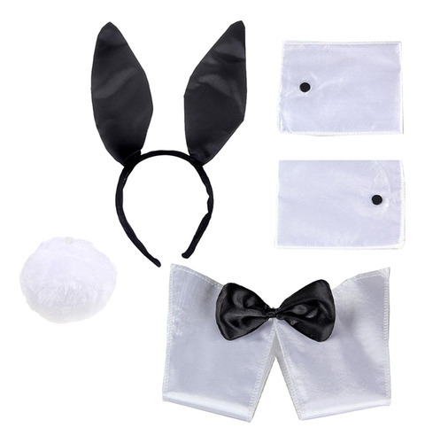 Conjunto De Disfraz De Conejita Para Mujer: Puños De Brazo,