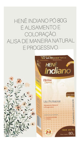 Kit 01 Henê Indiano Chocolate +01cr. Branco Indiano 500g