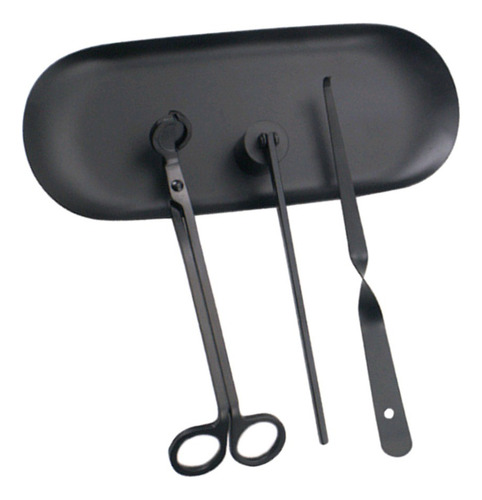 Conjunto De Aparador De Pavio De Vela 4 Peças Tesoura +