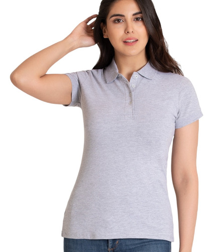 12 Playeras Básicas Cuello Polo Para Mujer