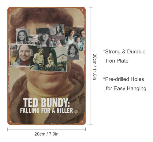 Ted Bundy: Falling For A Killer Cartel De Lata Retro De Meta