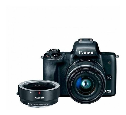 Canon Eos M50 Mirrorless Con Lente 15-45mm Y Adaptador Ef