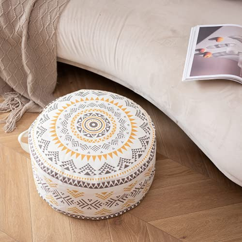 Decoración Boho De Pouf Decorativo Sin Relleno, Cubier...