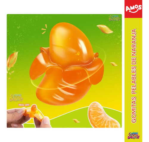 Gomitas De Naranja Pelable Peelerz Amos Gummy 85g Viral