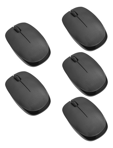 Kit 05 Mouse Sem Fio Usb Danet 2.4ghz 1200dpi Ergonomico