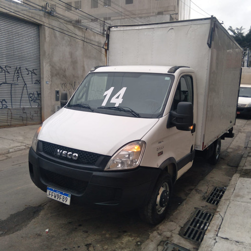 Iveco Daily 35s14 2014 Baú Com Plataforma Traseira Revisada