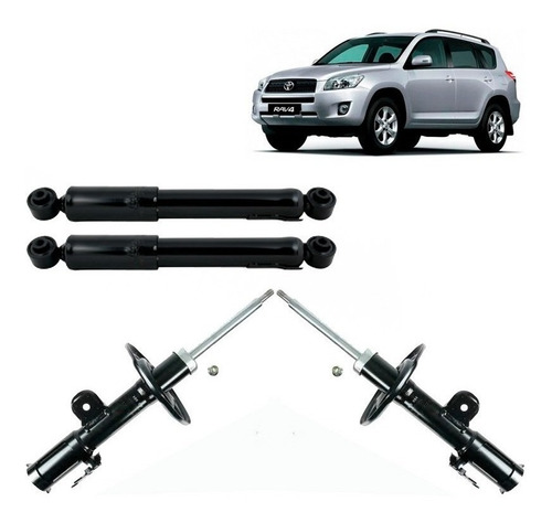 Kit Amortiguador Delt Y Tras Para Toyota Rav4 2.4 2006 2008