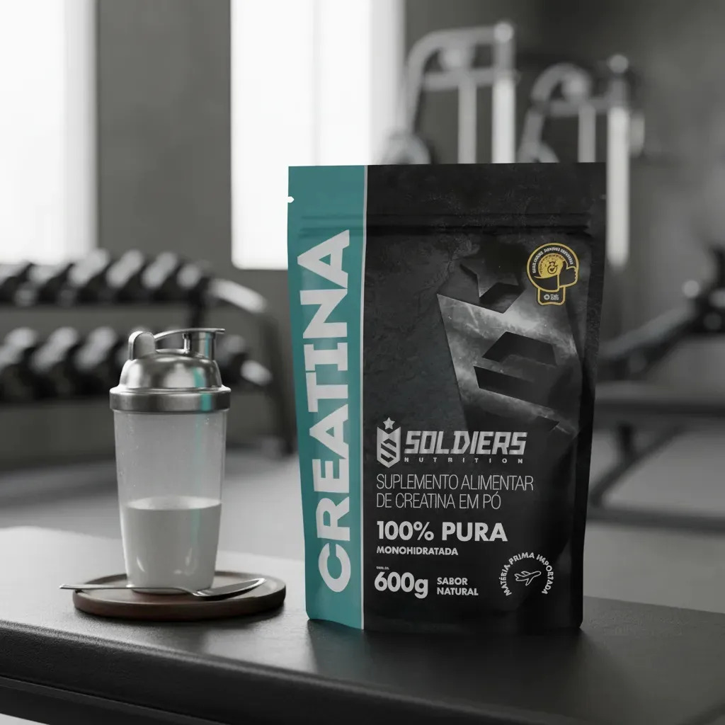 Creatina 600g Suplemento Monohidratada em pó 100% Pura Soldiers Nutrition 7