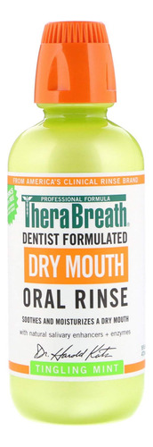 Thera Breath Boca Seca Enjuague Oral Hormigueo Menta, 16 Oz