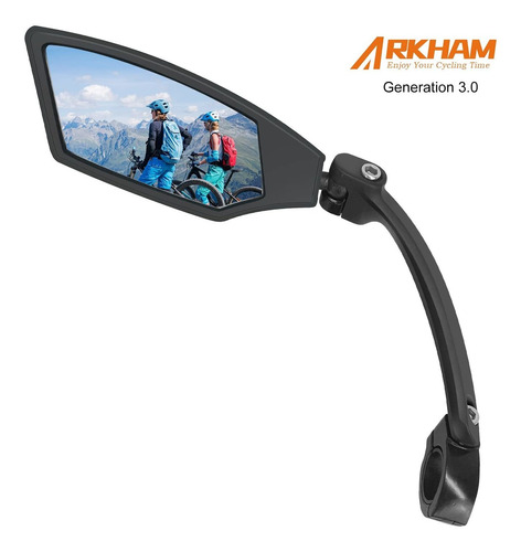 Arkham Espejo Bicicleta Para Manillar Hd Retrovisor 360°