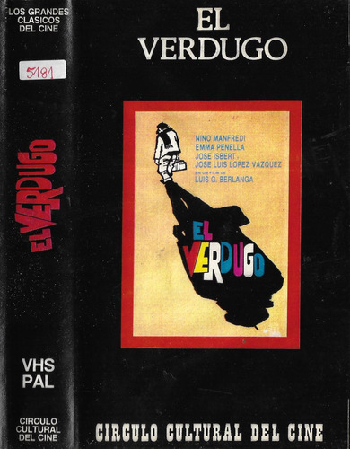El Verdugo Vhs Nino Manfredi Emma Penella Comedia Negra (Usado)