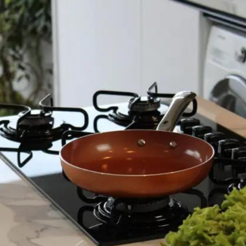 Frigideira Antiaderente Com Tampa Cerâmico Titânio Promoção