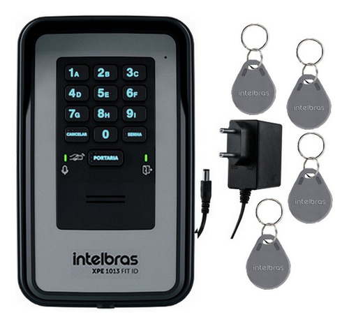 Porteiro Intelbras Rfid Xpe 1013 Fit Id C/ 1 Fonte 700 Tags