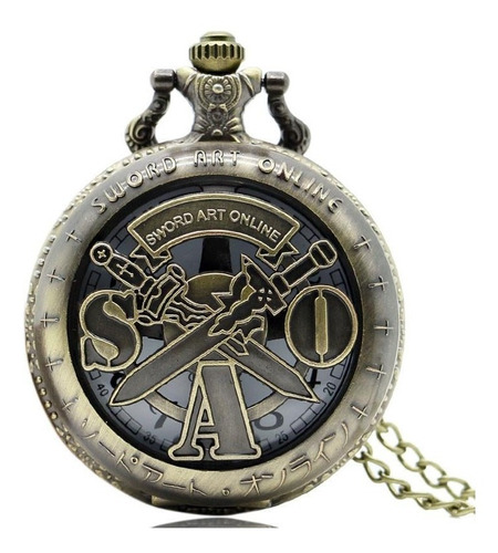 Reloj Collar Coleccionable De Sword Art Online Sao Anime