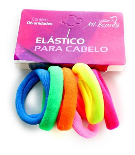 Elastico De Cabelo Colorido 72pcs Atacado