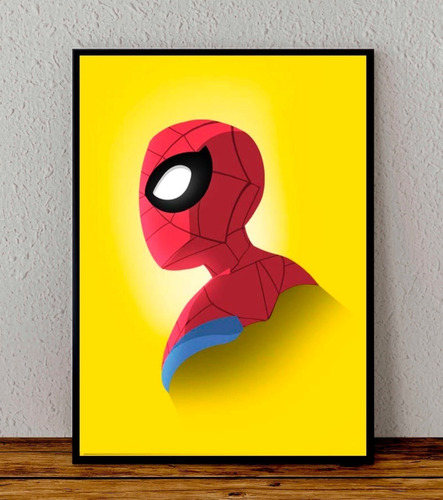 Cuadro 33x48 Poster Enmarcado Spiderman Marvel Comics