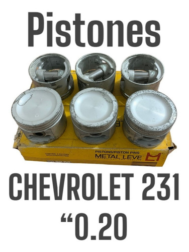 Juego De Pistones Chevrolet 231 0.20