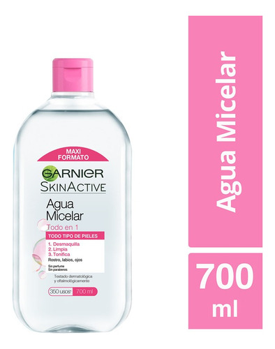 Agua Micelar Garnier Desmaquillante Todo Tipo De Piel 700ml