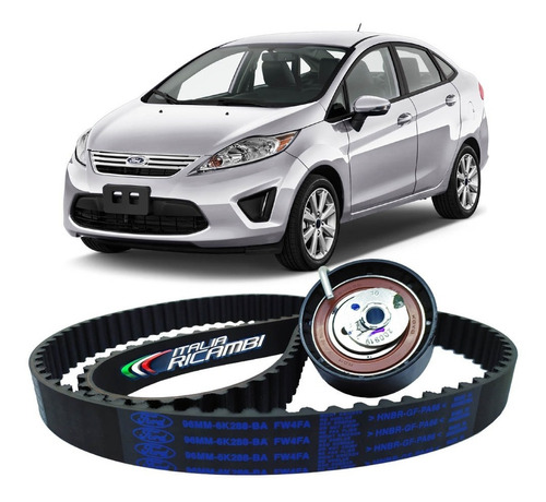 Kit Correia Dentada E Tensor Original Ford New Fiesta Mexicano 1.6 16v Sigma 2010 2011 2012 2013 Sedan Hatch