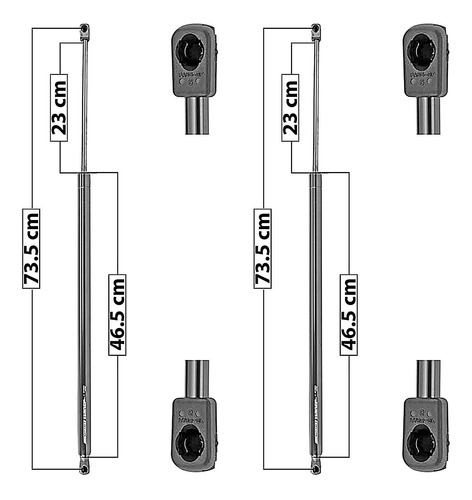 Set Amortiguadores 5a Puerta Spart Ford Escape 2013 - 2016