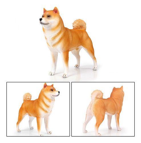 . Juguete Modelo De Perro Shiba Inu Amarillo De Alta