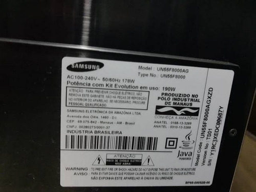 Tv Samsung Led 55' Smart Com Controle De Voz E Gestos.