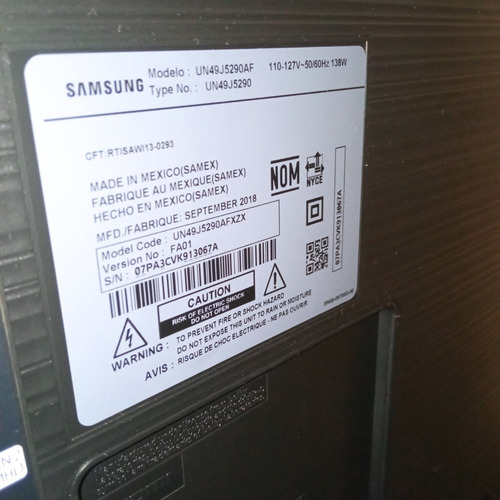 Placa Fuente Smart Tv Samsung Un49j5290af (Usado)