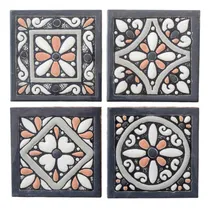 Comprar Azulejos Decorados Creta Rosé 10 X 10 \u002F Pack X 8 Unid