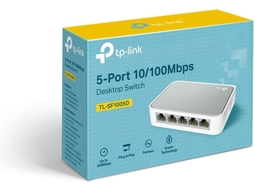 Switch 5 Puertos Tp-link Plug And Play Tl-sf1005d 10/100mbps