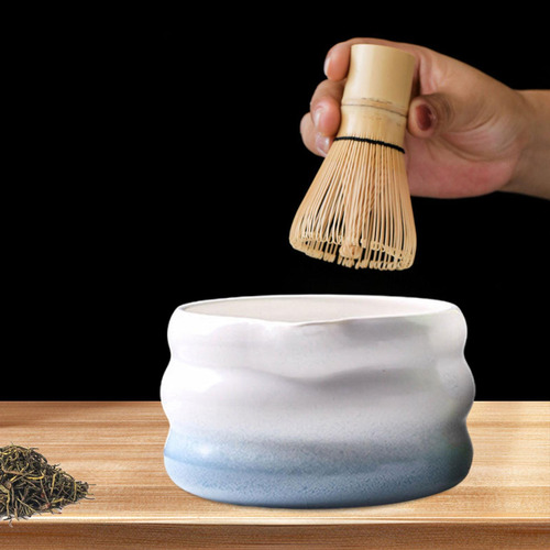 Japonese Matcha Tea Bowl Tazón De Tazón De Gradiente Azul