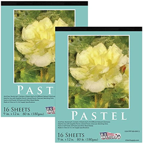 U.s. Art Supply 9 Pulgadas X 12 Pulgadas Premium Pastel Pape