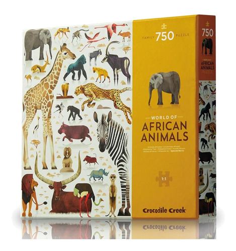 Puzzle Animales De Africa 750 Piezas Crocodile Creek Pr