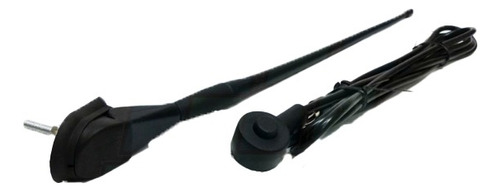 Antena De Auto Kaishi Para Techo Mastil De Goma Negro 45cm