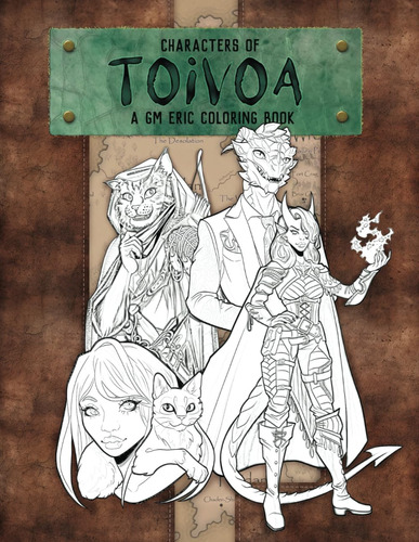 Libro: Characters Of Toivoa: A Gm Eric Coloring Book