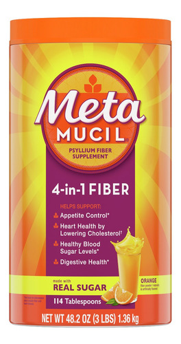 Metamucil Fibra + Control Apetito + Digestion 1.36kg Eg F14
