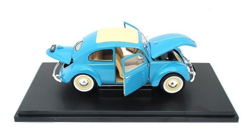 Azul Volkswagen Beetle 1950 Vocho Nuevo Escala 1:18 Welly