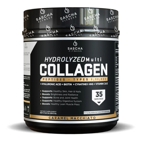 Sascha Fitness Hydrolyzed Multi Collagen Peptides 35 Servs