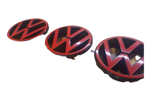 Emblema De Parrilla Rojo Vw Aftermarket Mk2 Mk3 Golf Jetta 