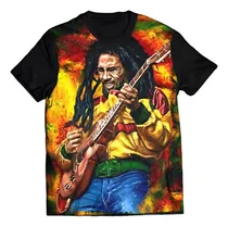 Comprar Camisa Camiseta Blusa Bob Marley Reggae Jamaica Rastafári 2