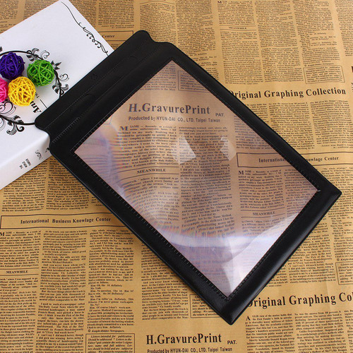 Página Completa A4 Hoja De Lupa 3x Libro De Lupa Grande