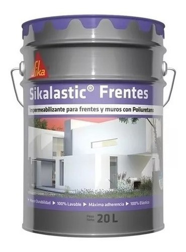 Sikalastic Frentes 10 L - Impermeabilizante Con Poliuretano