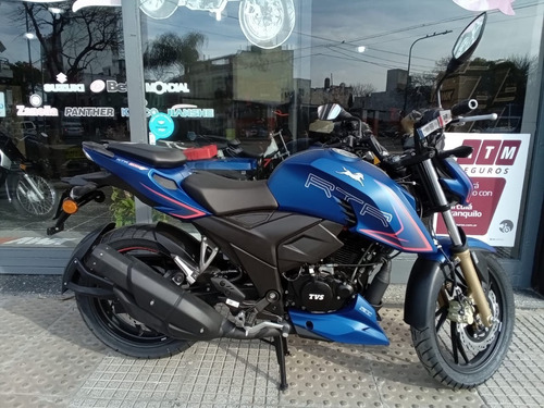 Imagen 7 de 22 de Moto Tvs Rtr 200 Fi Abs New Model Retira Cn Defensas De Regl