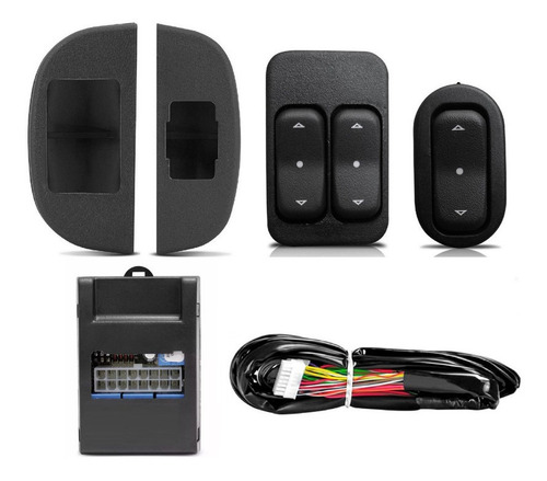 Kit Vidro Eletrico Uno 1984 A 2014 2 P Trava Alarme Canivete