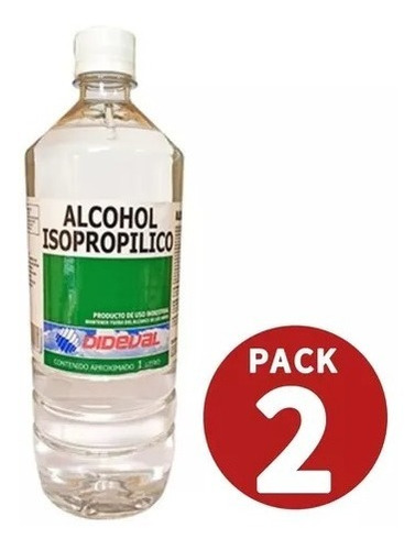 Alcohol Isopropílico99,7% - 1 Litro Pack 2 Unidades