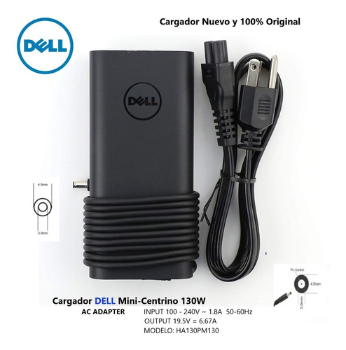 Cargador Original Dell 130w Mini-centrino  19.5v-6.67a Nuevo