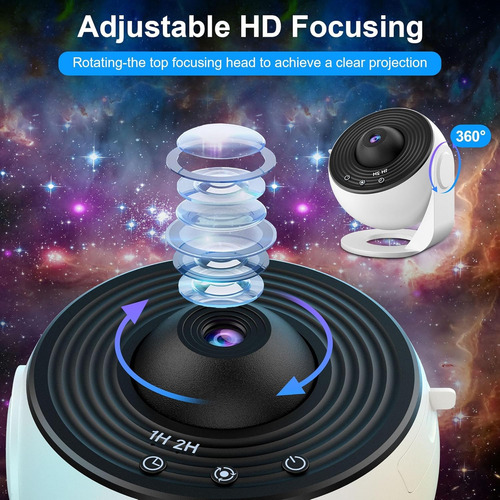 Proyector De Estrellas Con Rotación Automática De 360 Grados